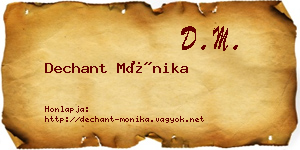 Dechant Mónika névjegykártya