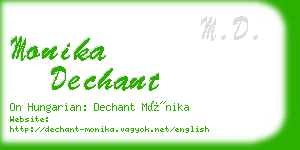 monika dechant business card